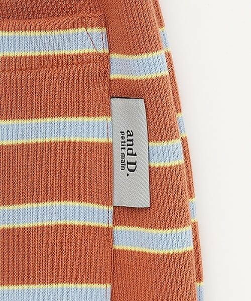 and D.petitmain / アンドディー. プティマイン レギンス・スパッツ | 【365D.】【防汚加工】ボーダーリブレギンス | 詳細11