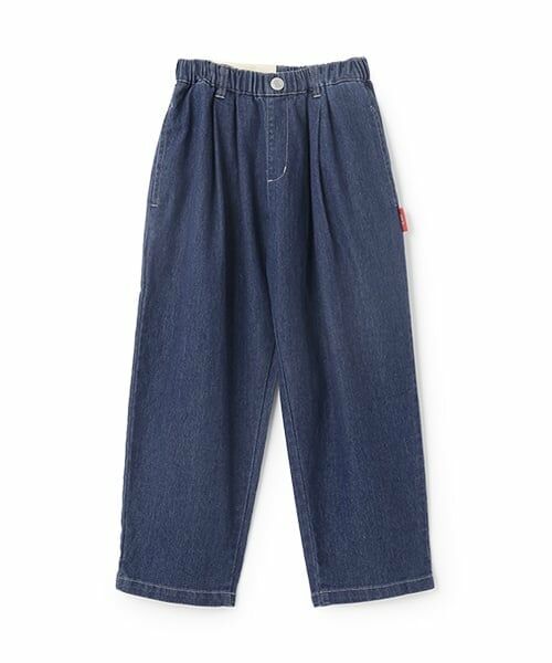 and D.petitmain / アンドディー. プティマイン その他パンツ | 【親子リンク】タックワイドデニムテーパードパンツ（紺）