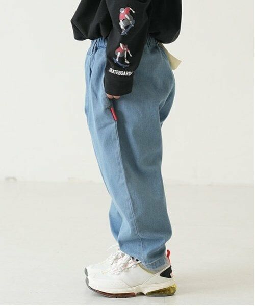 and D.petitmain / アンドディー. プティマイン その他パンツ | 【親子リンク】タックワイドデニムテーパードパンツ | 詳細3