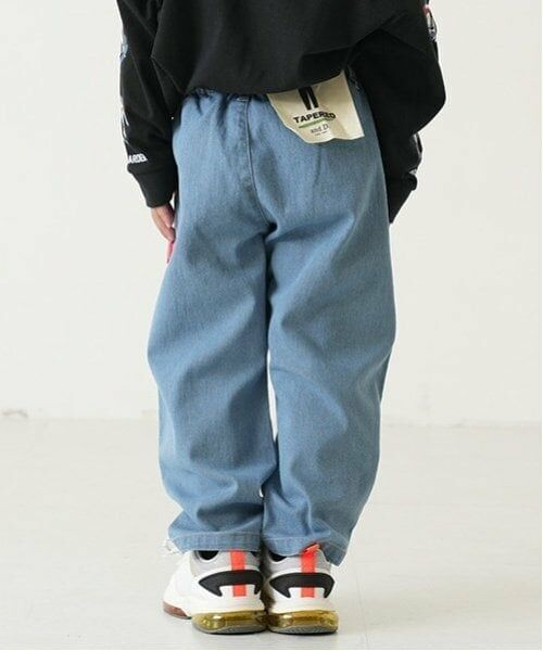 and D.petitmain / アンドディー. プティマイン その他パンツ | 【親子リンク】タックワイドデニムテーパードパンツ | 詳細4