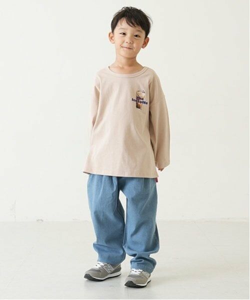 and D.petitmain / アンドディー. プティマイン その他パンツ | 【親子リンク】タックワイドデニムテーパードパンツ | 詳細6