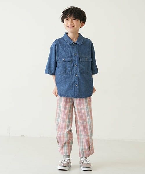 and D.petitmain / アンドディー. プティマイン シャツ・ブラウス | デニムワイドドロップショルダー5分袖シャツ | 詳細2