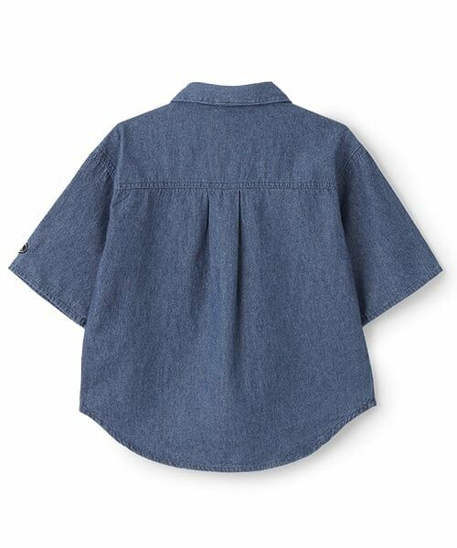 and D.petitmain / アンドディー. プティマイン シャツ・ブラウス | デニムワイドドロップショルダー5分袖シャツ | 詳細3
