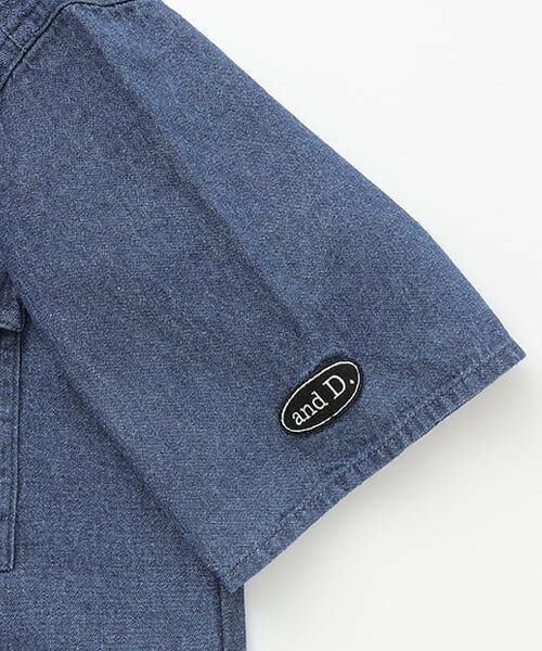 and D.petitmain / アンドディー. プティマイン シャツ・ブラウス | デニムワイドドロップショルダー5分袖シャツ | 詳細5