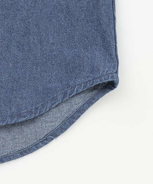 and D.petitmain / アンドディー. プティマイン シャツ・ブラウス | デニムワイドドロップショルダー5分袖シャツ | 詳細7
