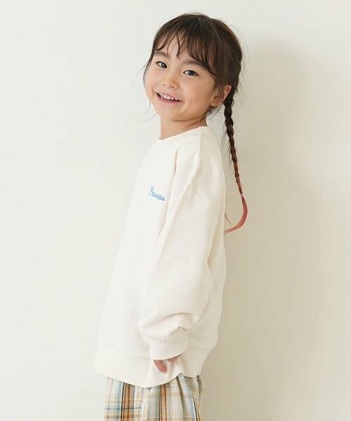 and D.petitmain / アンドディー. プティマイン スウェット | シティロゴワイドスウェット（白）