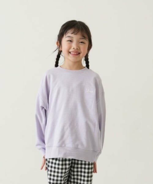 and D.petitmain / アンドディー. プティマイン スウェット | シティロゴワイドスウェット（ラベンダー）