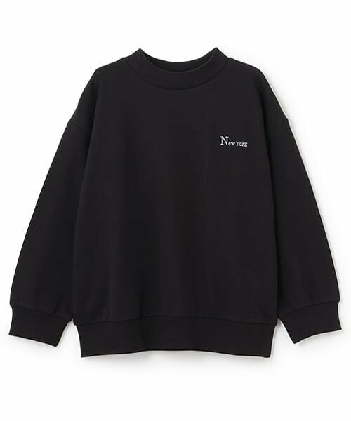 and D.petitmain / アンドディー. プティマイン スウェット | シティロゴワイドスウェット（黒）