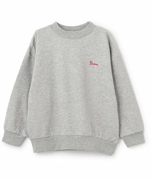 and D.petitmain / アンドディー. プティマイン スウェット | シティロゴワイドスウェット（トップ グレー）