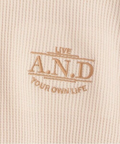 and D.petitmain / アンドディー. プティマイン Tシャツ | キリカエワッフルビッグロンT | 詳細3