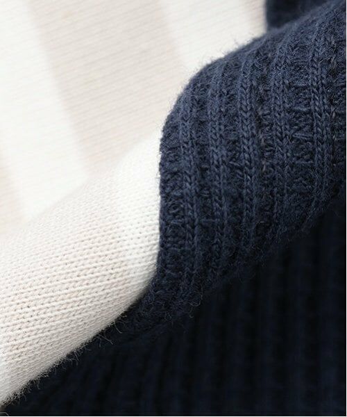 and D.petitmain / アンドディー. プティマイン Tシャツ | ワッフルベストレイヤードワイドロンT | 詳細12