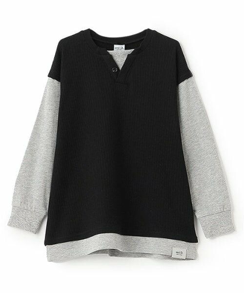 and D.petitmain / アンドディー. プティマイン Tシャツ | ワッフルベストレイヤードワイドロンT | 詳細17