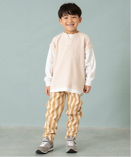 and D.petitmain / アンドディー. プティマイン Tシャツ | ワッフルベストレイヤードワイドロンT | 詳細3