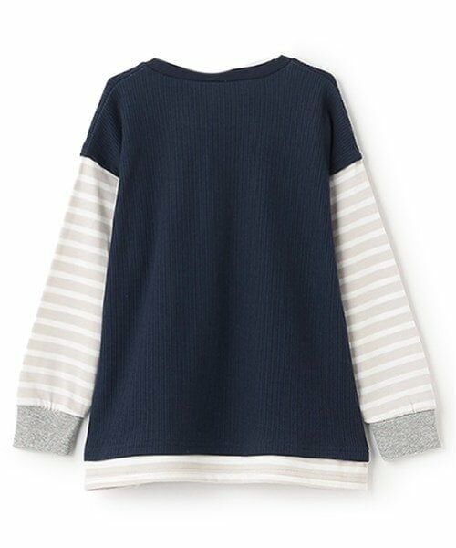 and D.petitmain / アンドディー. プティマイン Tシャツ | ワッフルベストレイヤードワイドロンT | 詳細7