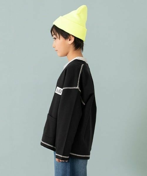 and D.petitmain / アンドディー. プティマイン カーディガン・ボレロ | ステッチハイショクウラケカーデ | 詳細1