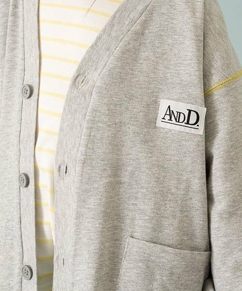 and D.petitmain / アンドディー. プティマイン カーディガン・ボレロ | ステッチハイショクウラケカーデ | 詳細5