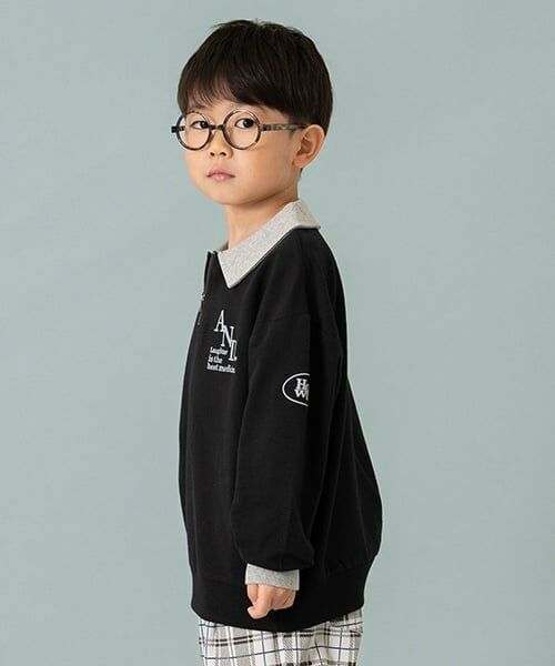 and D.petitmain / アンドディー. プティマイン スウェット | ハーフZIPワイドスウェット | 詳細1