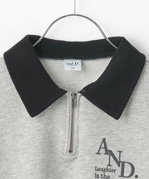 and D.petitmain / アンドディー. プティマイン スウェット | ハーフZIPワイドスウェット | 詳細10