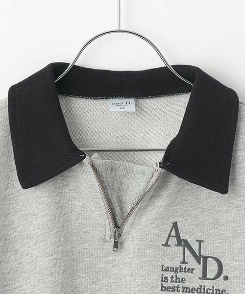 and D.petitmain / アンドディー. プティマイン スウェット | ハーフZIPワイドスウェット | 詳細11