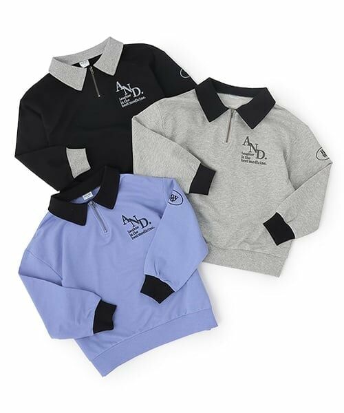 and D.petitmain / アンドディー. プティマイン スウェット | ハーフZIPワイドスウェット | 詳細20