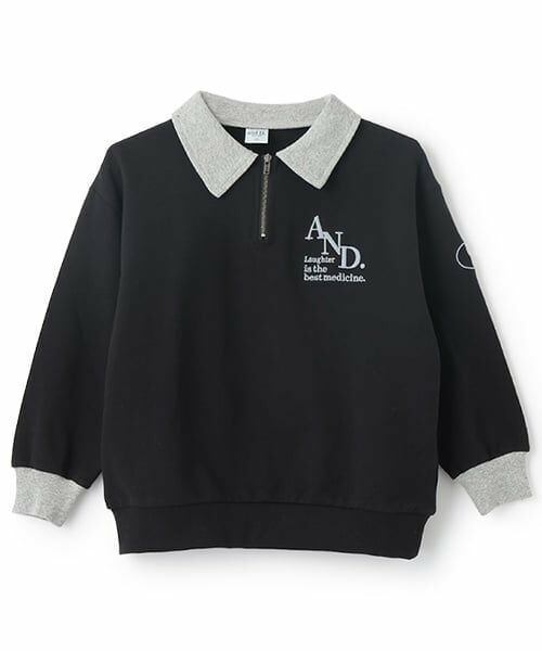 and D.petitmain / アンドディー. プティマイン スウェット | ハーフZIPワイドスウェット | 詳細22