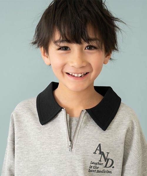 and D.petitmain / アンドディー. プティマイン スウェット | ハーフZIPワイドスウェット | 詳細8