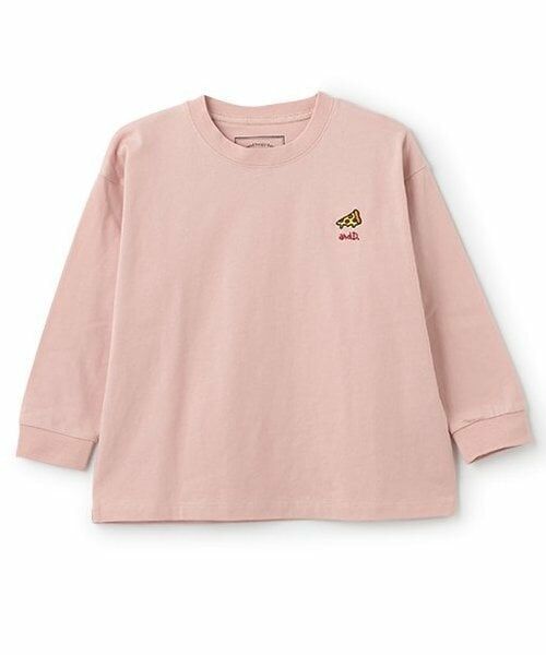 and D.petitmain / アンドディー. プティマイン Tシャツ | 【365D.】アソート刺しゅうワイドロンT（ライト ピンク）