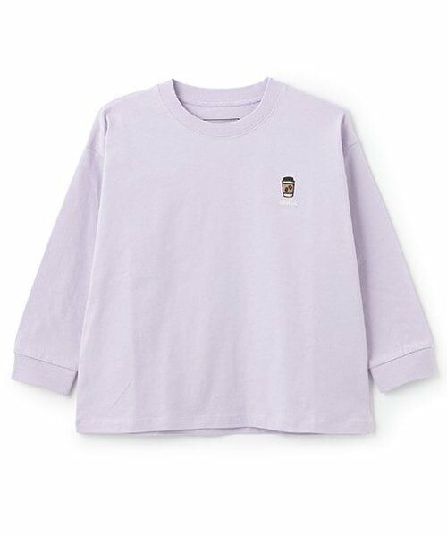 and D.petitmain / アンドディー. プティマイン Tシャツ | 【365D.】アソート刺しゅうワイドロンT（ラベンダー）