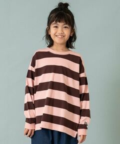 and D.petitmain / アンドディー. プティマイン Tシャツ | 【365D.】ボーダー袖リブワイドロンT