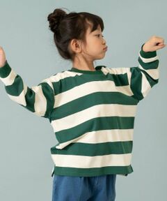 and D.petitmain / アンドディー. プティマイン Tシャツ | 【365D.】ボーダー袖リブワイドロンT