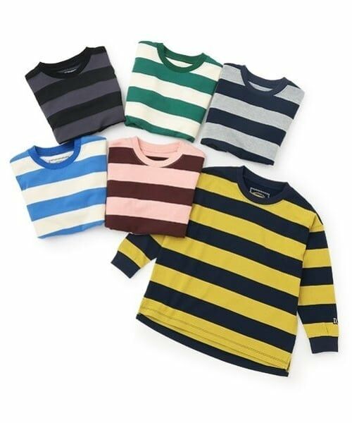 and D.petitmain / アンドディー. プティマイン Tシャツ | 【365D.】ボーダー袖リブワイドロンT | 詳細13