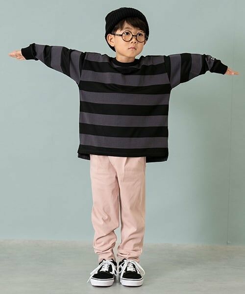 and D.petitmain / アンドディー. プティマイン Tシャツ | 【365D.】ボーダー袖リブワイドロンT | 詳細5
