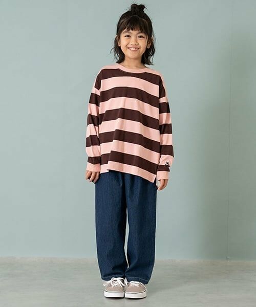 and D.petitmain / アンドディー. プティマイン Tシャツ | 【365D.】ボーダー袖リブワイドロンT | 詳細6