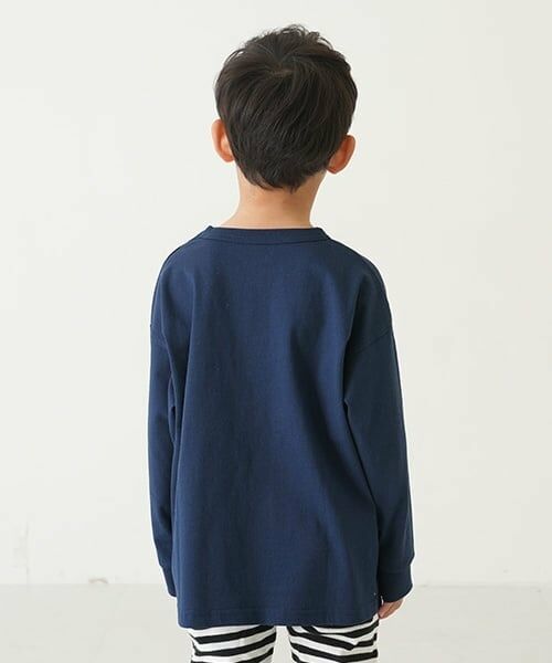 and D.petitmain / アンドディー. プティマイン Tシャツ | 【365D.】アソートプリント袖リブワイドロンT | 詳細2