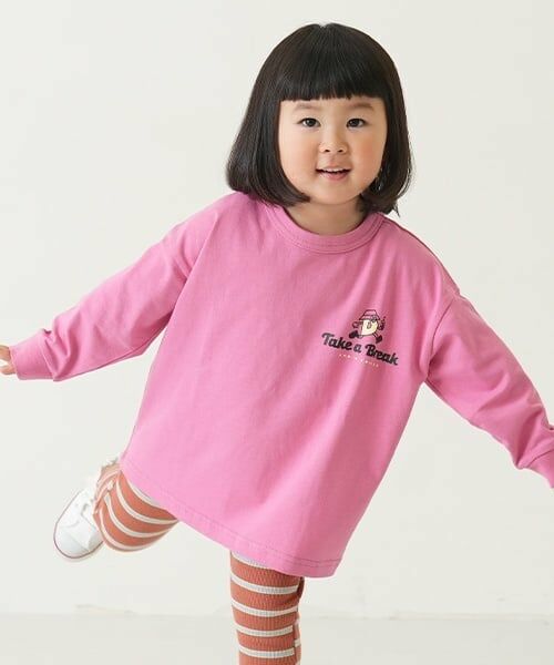 and D.petitmain / アンドディー. プティマイン Tシャツ | 【365D.】アソートプリント袖リブワイドロンT | 詳細3