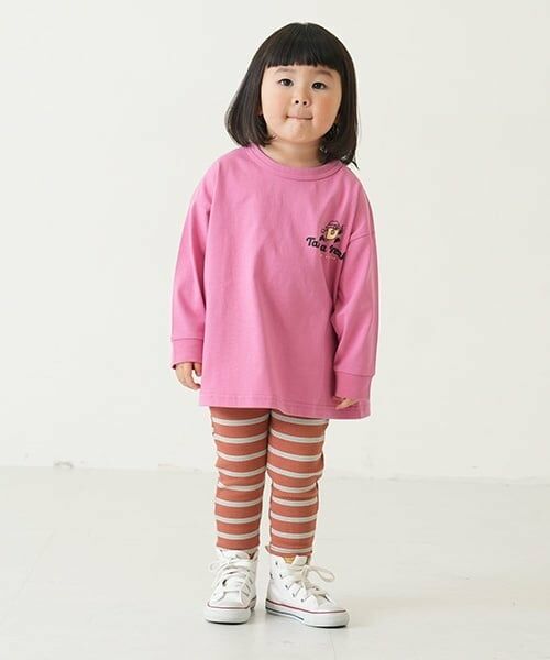 and D.petitmain / アンドディー. プティマイン Tシャツ | 【365D.】アソートプリント袖リブワイドロンT | 詳細6