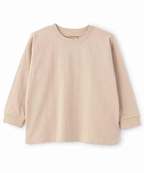 and D.petitmain / アンドディー. プティマイン Tシャツ | 【365D.】アソートプリント袖リブワイドロンT（ベージュ）