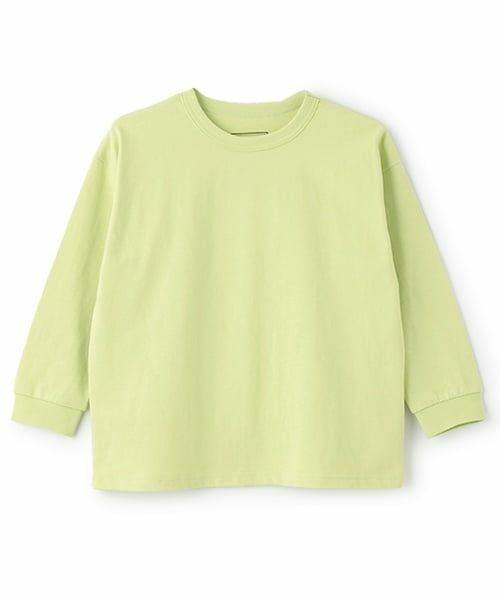 and D.petitmain / アンドディー. プティマイン Tシャツ | 【365D.】アソートプリント袖リブワイドロンT（ライム）