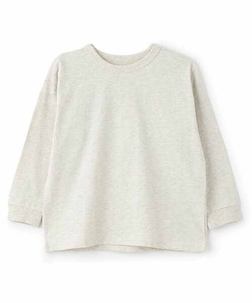 and D.petitmain / アンドディー. プティマイン Tシャツ | 【365D.】アソートプリント袖リブワイドロンT（シロ杢）