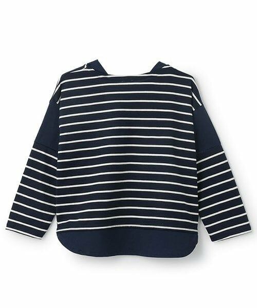 and D.petitmain / アンドディー. プティマイン Tシャツ | 肩切替ボーダービッグロンT | 詳細1