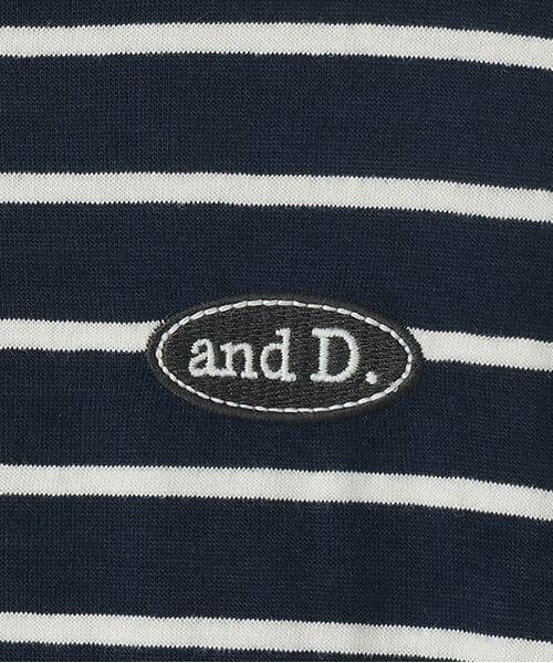 and D.petitmain / アンドディー. プティマイン Tシャツ | 肩切替ボーダービッグロンT | 詳細3