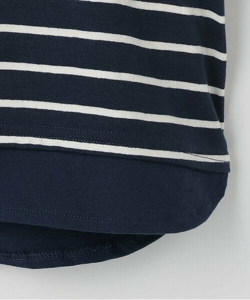 and D.petitmain / アンドディー. プティマイン Tシャツ | 肩切替ボーダービッグロンT | 詳細6