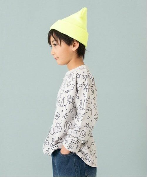 and D.petitmain / アンドディー. プティマイン Tシャツ | 【365D.】総柄ワイドロンT | 詳細1