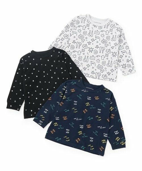 and D.petitmain / アンドディー. プティマイン Tシャツ | 【365D.】総柄ワイドロンT | 詳細10