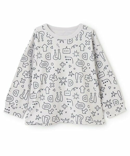 and D.petitmain / アンドディー. プティマイン Tシャツ | 【365D.】総柄ワイドロンT | 詳細12