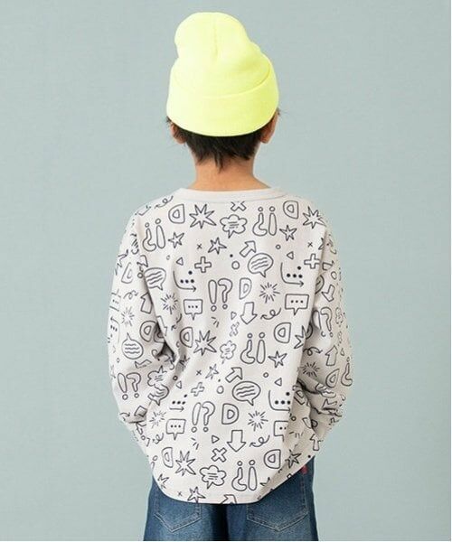 and D.petitmain / アンドディー. プティマイン Tシャツ | 【365D.】総柄ワイドロンT | 詳細3