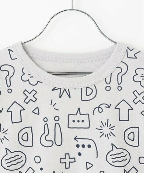 and D.petitmain / アンドディー. プティマイン Tシャツ | 【365D.】総柄ワイドロンT | 詳細6