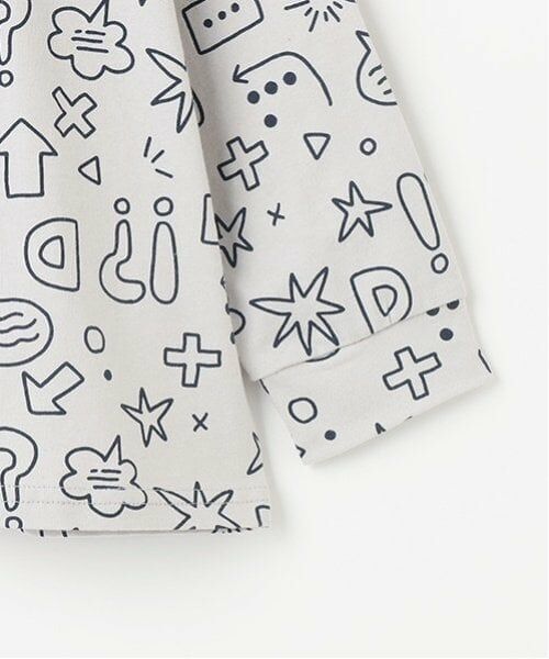 and D.petitmain / アンドディー. プティマイン Tシャツ | 【365D.】総柄ワイドロンT | 詳細7