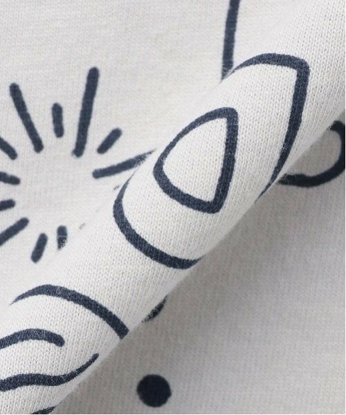 and D.petitmain / アンドディー. プティマイン Tシャツ | 【365D.】総柄ワイドロンT | 詳細9