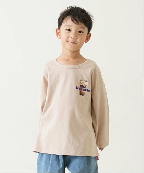 and D.petitmain / アンドディー. プティマイン Tシャツ | カフェフードプリントワイドロンT | 詳細1